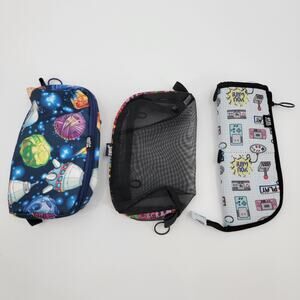 NEW Pen + Gear ZipIt Pencil Binder Space Rocketship Video‎ Games Case Set of 3